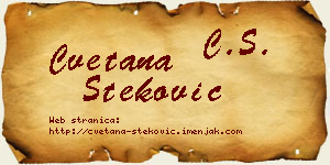 Cvetana Steković vizit kartica